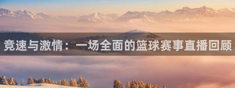 玩球直播app最新版本下载：竞速与激情：一场全面的篮球赛事直播回顾